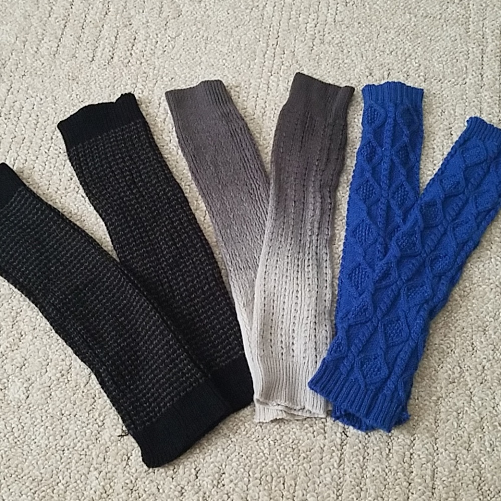 Set of 3 leg warmers